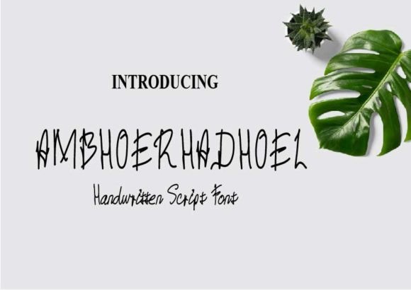 Ambhoerhadhoel: The Quirky Handwritten Font for Crafty Designs