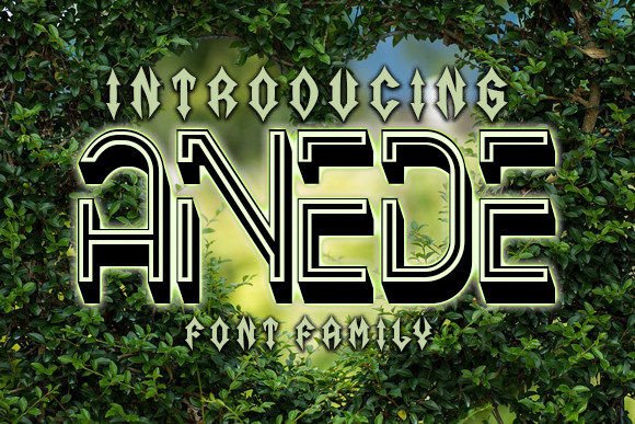 Anede: The Unique Display Font for Handmade Branding