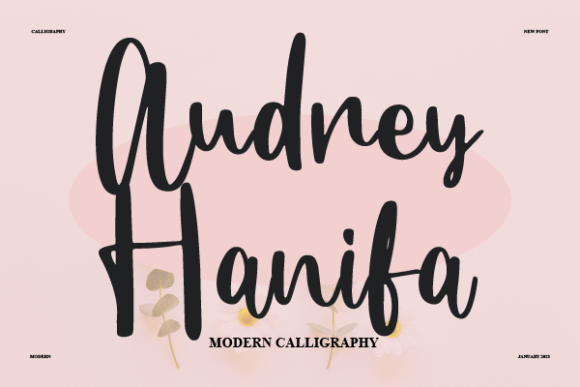 Audrey Hanifa: A Handwritten Script Font for Editorial Design