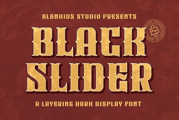Black Slider: A Gothic Display Typeface for Editorial Design