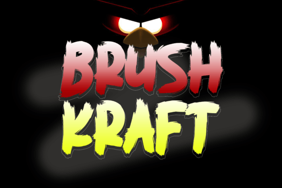 Brush Kraft: A Spooky Display Typeface for High-Impact Campaigns