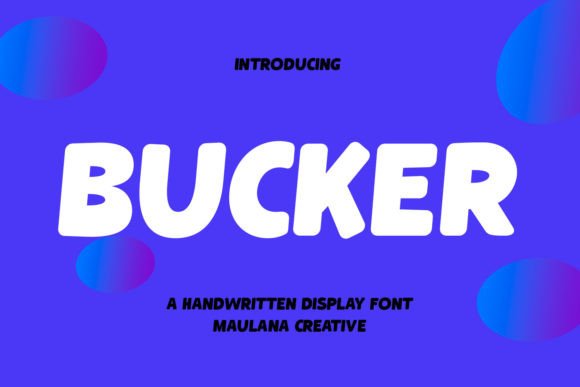 Bucker: A Casual Display Typeface for Bold Brand Identities