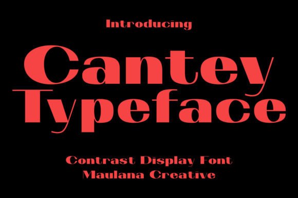 Cantey: The Premium Display Font for Modern Editorial Design