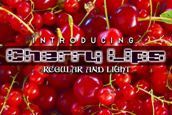 Cherry Lips: The Playful Display Typeface for High-Impact Campaigns