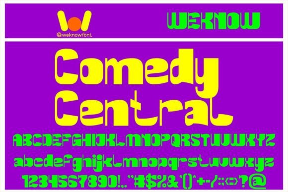 Comedy Central: A Playful Display Font for Handmade Goods