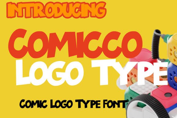 Comicco Logo Type: The Fun Display Font for Editorial Design