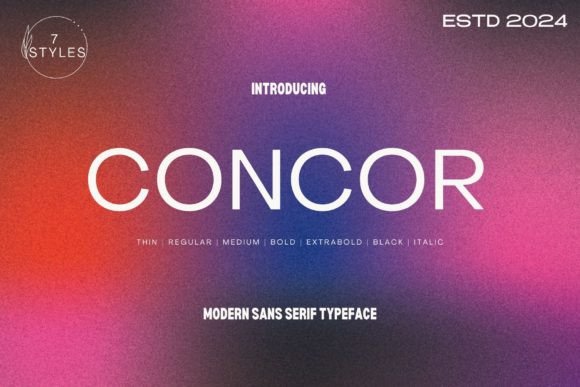 Concur Family: A Modern Sans Serif for Editorial Clarity