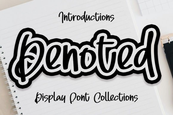 Denoted Typeface: A Sweet Display Font for Handmade Brands