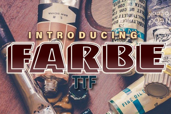 Farbe: A Shadowed Display Typeface for Editorial Impact