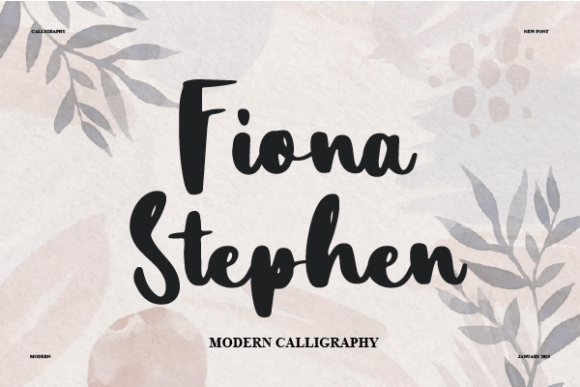 Fiona Stephen: A Timeless Handwritten Font for Authentic Branding