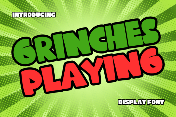Grinches Playing: A Quirky Typeface for Memorable Brand Identity