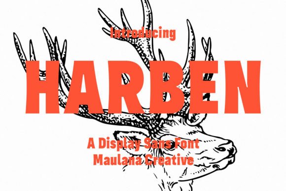Harben: The Wavy Stem Display Font for Authentic Brand Identity