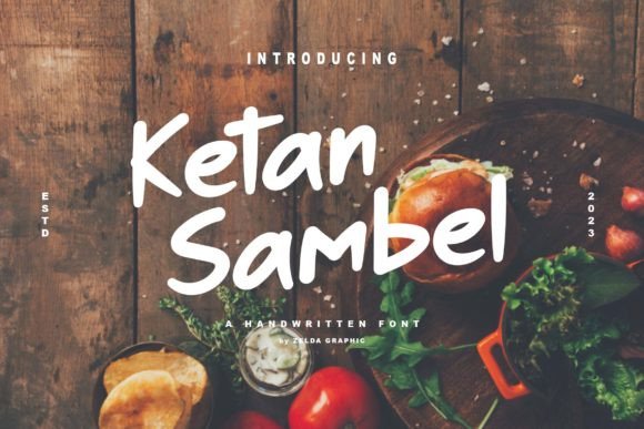 Ketan Sambel: A Playful Display Font for Handmade Products