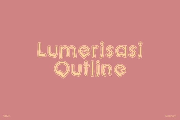 Lumerisasi Outline: A Quirky Script Font for Bold Brand Identity