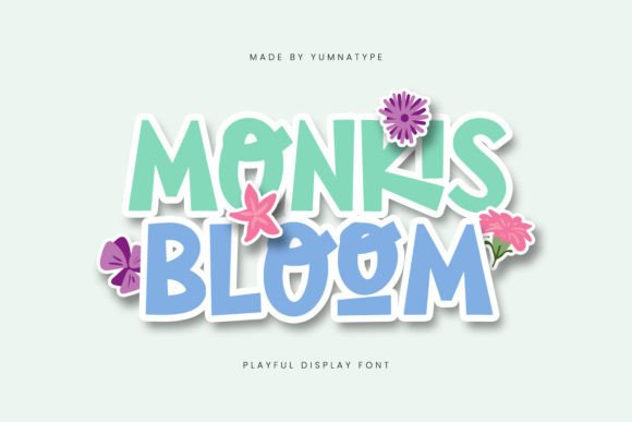 Monkis Bloom: A Playful Display Typeface for Modern Web Design
