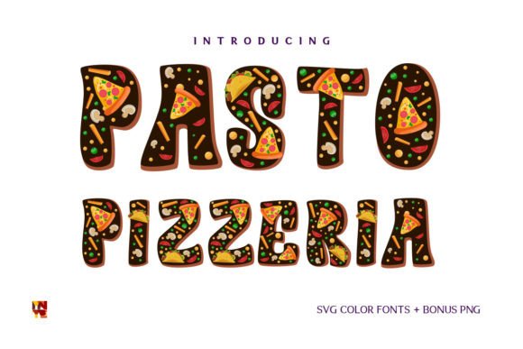 Pasto Pizzeria Typeface Review: A Colorful Display Font for Web