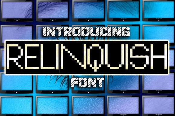 Relinquish: A Modern Display Typeface for Digital Design