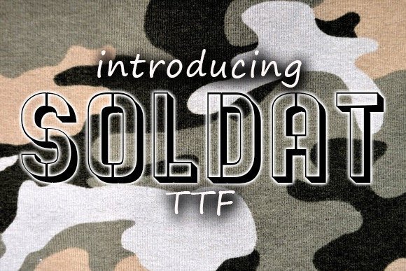 Soldat: The Bold 3D Stencil Typeface for Strong Brand Identity