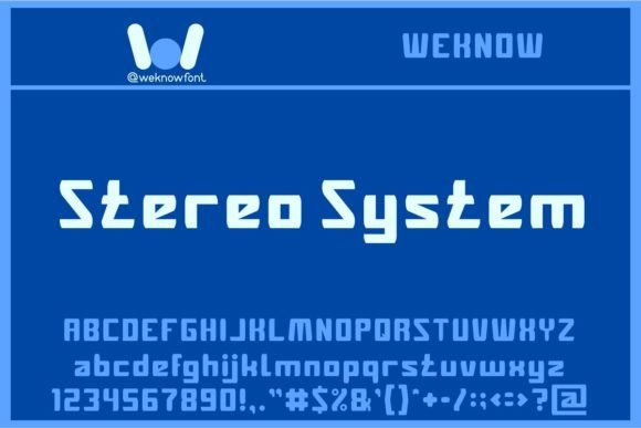 Stereo System: A Bold Display Typeface for Modern Web Design