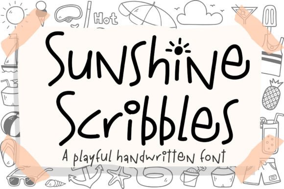 Sunshine Scribbles: The Playful Script Font for Bright Campaigns