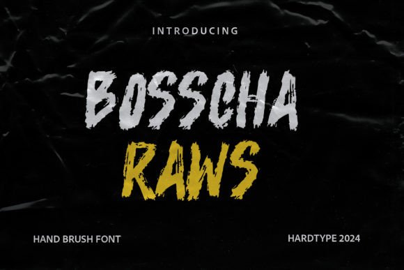 Upgrade Your Brand Identity with Bosscha Raws Typeface