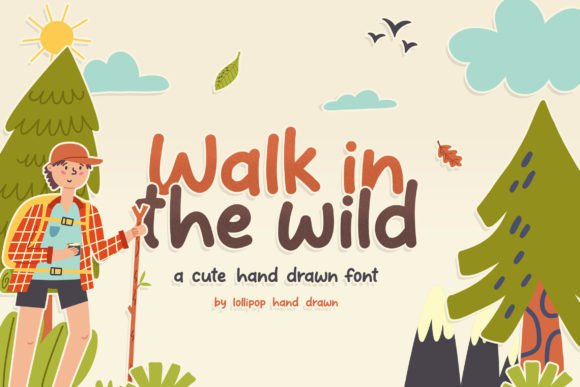 Walk in the Wild: A Quirky Handwritten Font for Crafters and Sellers