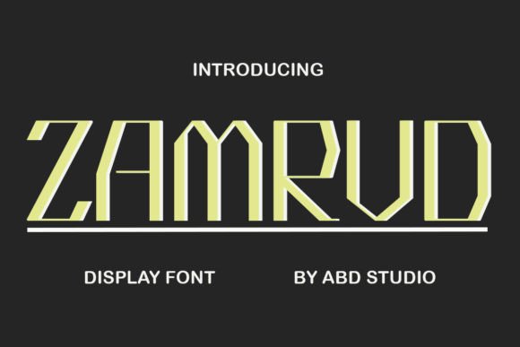 Zamrud: The Minimalist Display Font for Handmade Brands